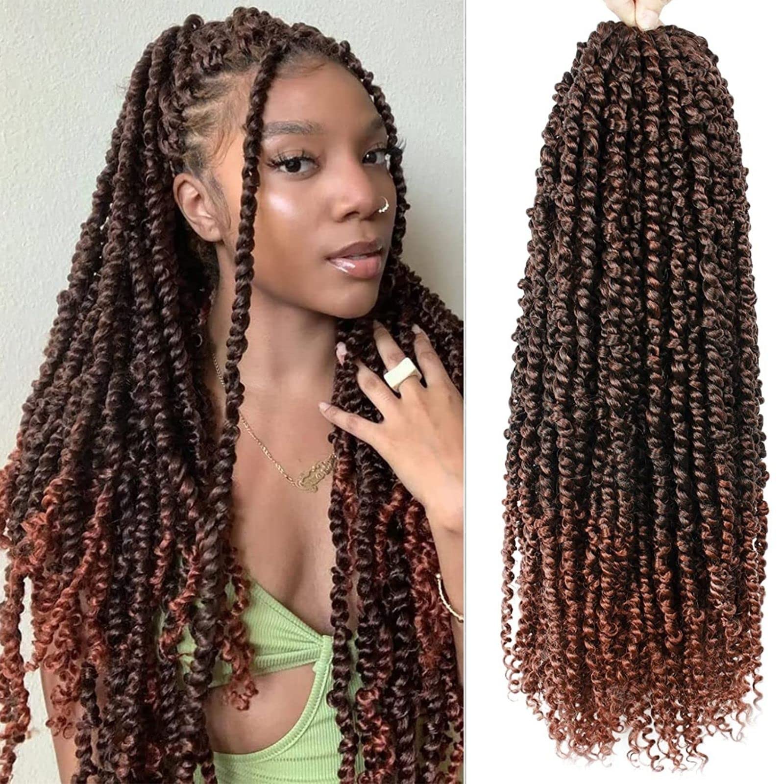 Passion Twist Hair - 8 pacotes de 50 cm Passion Twist Crochet Hair